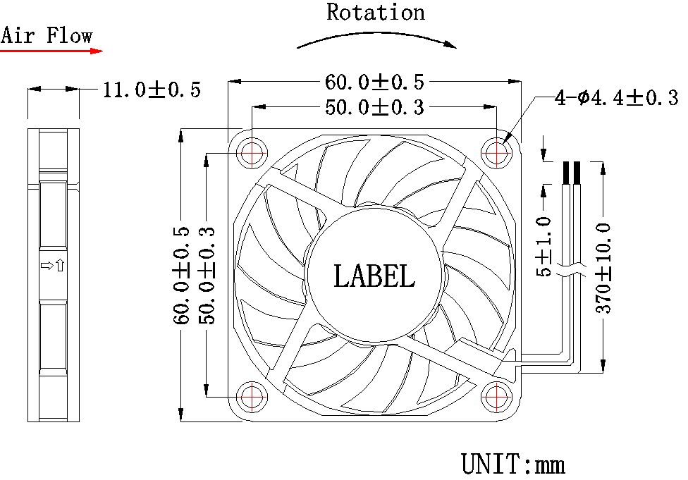 6010直流風扇尺寸 6010直流風扇尺寸