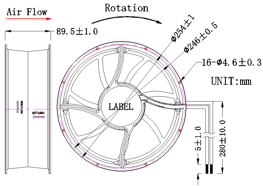 25489交流風(fēng)扇尺寸 25489交流風(fēng)扇尺寸